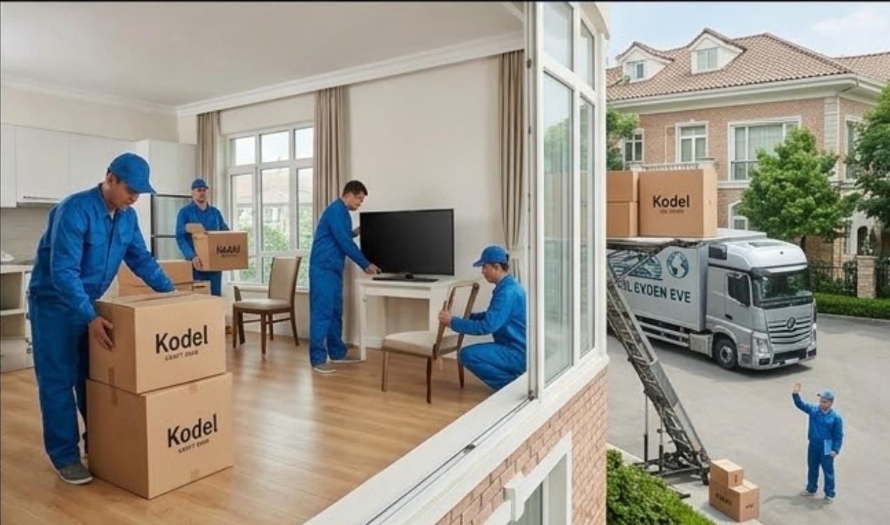 Ev içinde paketleme ve dış cephe asansörü ile evden eve taşıma